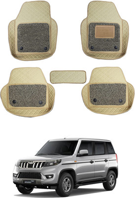 MATIES Leatherite 7D Mat For  Mahindra Bolero(Beige)
