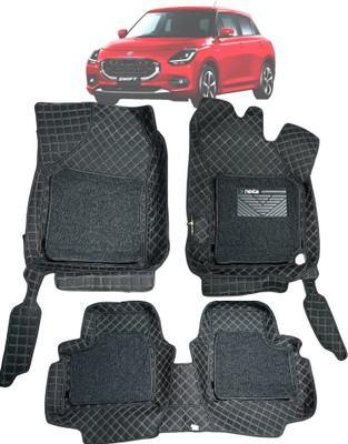 Nexta Leather 7D Mat For  Maruti Swift(Black, Silver)