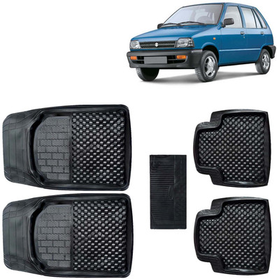 Kingsway PVC Tray Mat For  Maruti Suzuki 800(Black)