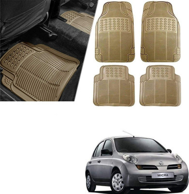 Znee Smart Rubber Standard Mat For  Universal For Car(Beige)