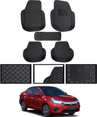 MATIES Leatherite 7D Mat For  Honda Universal For Car(Black)