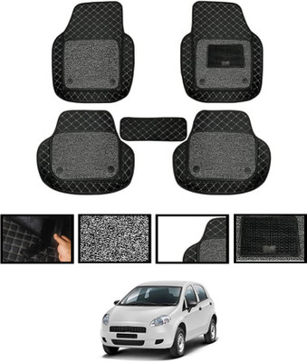 AYW Leatherite 7D Mat For  Fiat Punto(Black)