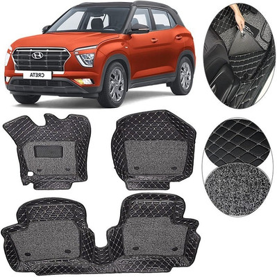 STYLE CHOICE Leather 7D Mat For  Hyundai Creta(Black)