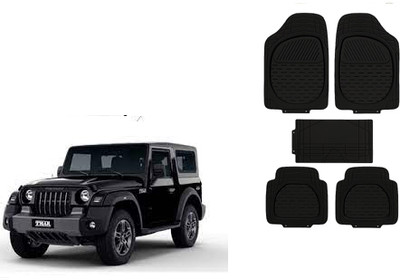 Autorepute Rubber Standard Mat For  Mahindra Thar(Black)