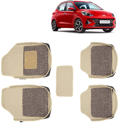 Kingsway Leatherite 7D Mat For  Hyundai Grand i10 Nios(Beige)