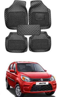 Arnejaa Leatherite 7D Mat For  Maruti Suzuki Alto(Black)