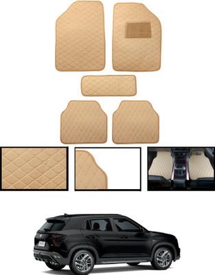 ABJD Leatherite Standard Mat For  Hyundai Universal For Car(Beige)