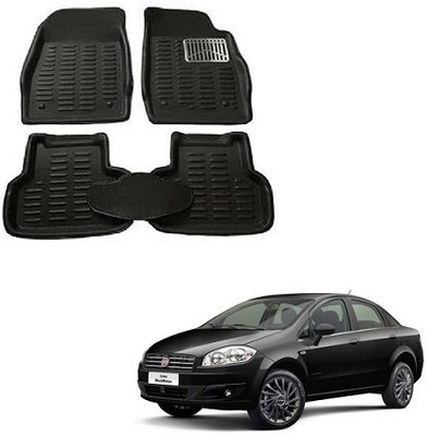 SLSHILPA Plastic 3D Mat For  Fiat Linea(Black)