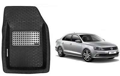 SLSHILPA Plastic Tray Mat For  Volkswagen Jetta(Black)