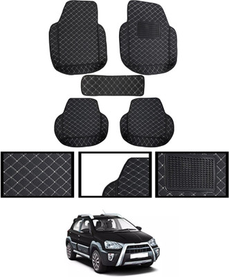 monolive Leatherite Tray Mat For  Toyota Etios Cross(Black)