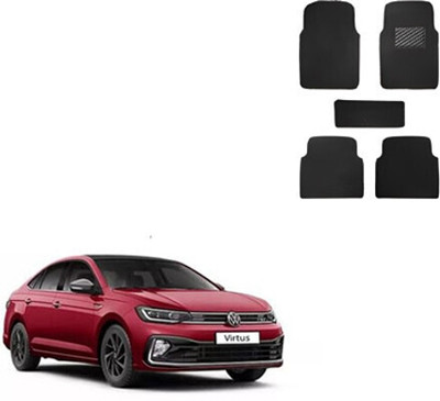 Autorepute Leather Standard Mat For  Volkswagen Virtus(Black)