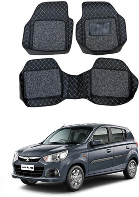arneja trading company Leatherite 7D Mat For  Maruti Suzuki Alto K10(Silver, Black)