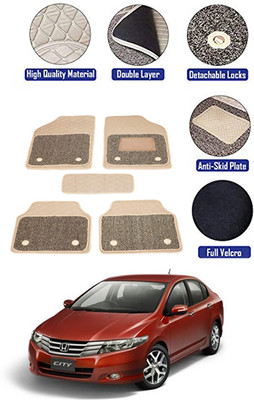 MATIES PVC 7D Mat For  Honda Universal For Car(Beige)