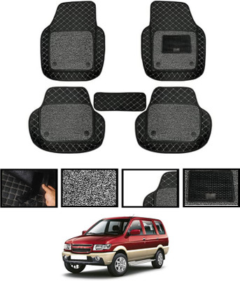 MSNP Leatherite 7D Mat For  Chevrolet Tavera(Black)