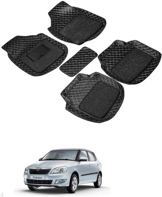 arneja trading company Leatherite 7D Mat For  Skoda Fabia(Black)