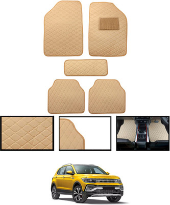 CCMM Leatherite Standard Mat For  Volkswagen Taigun(Beige)