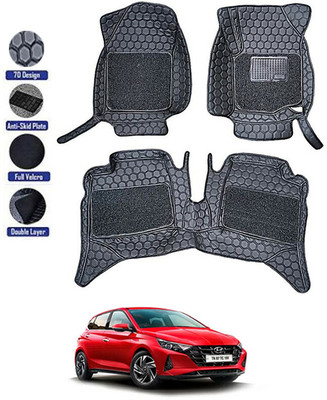 RKPSP Leatherite 7D Mat For  Hyundai i20(Black)
