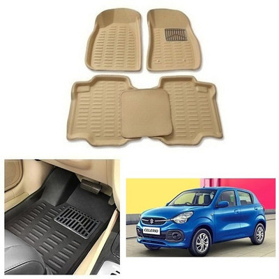 After cars Plastic 3D Mat For  Maruti Celerio(Beige)