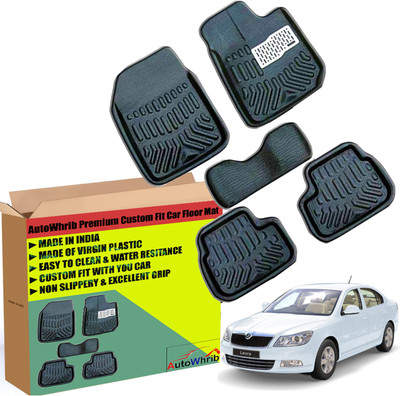 Autowhrib Plastic 3D Mat For  Skoda Laura(Black)