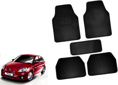 AUTO PEARL Polyester Standard Mat For  Maruti Verna(Black)