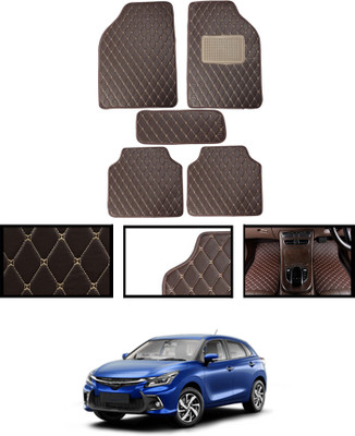 MATIES Leatherite Standard Mat For  Toyota Glanza(Brown)