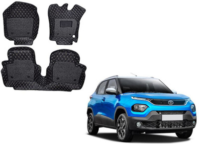 Autorepute Leather 7D Mat For  Tata Punch(Black)