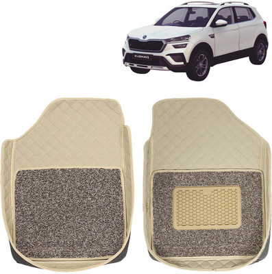 Kingsway Leatherite 7D Mat For  Skoda Kushaq(Beige)