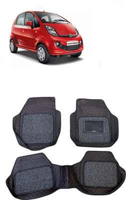 ARNEJA Leatherite 7D Mat For  Tata Nano Genx(Red, Black)
