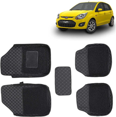 Kingsway Leatherite 7D Mat For  Ford Figo(Black)