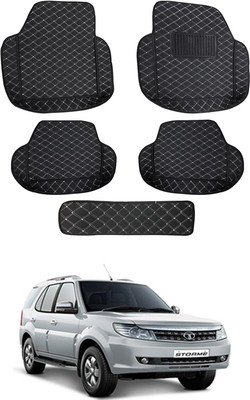 MATIES Leatherite 7D Mat For  Tata Safari Storme(Black)