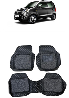 arneja trading company Leatherite 7D Mat For  Maruti WagonR(Silver, Black)