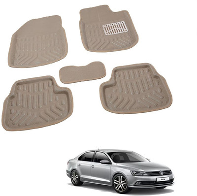 ROSHNEER ENTERPRISES PVC 3D Mat For  Volkswagen Jetta(Beige)