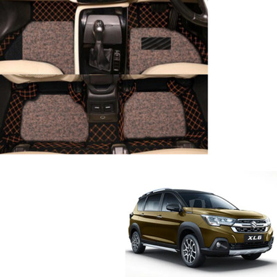 Autoclow Leatherite 7D Mat For  Maruti Suzuki XL6(Beige)