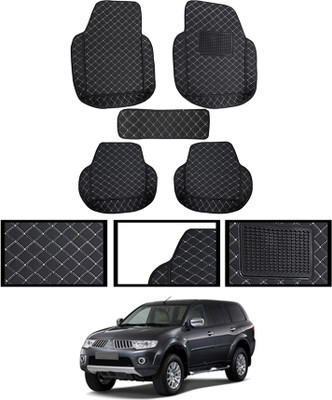 MATIES Leatherite 7D Mat For  Mitsubishi Pajero(Black)
