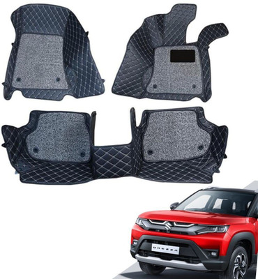 JAI Leatherite 7D Mat For  Maruti Suzuki New Brezza(Black)