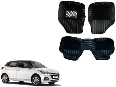 Autorepute Leather 9D Mat For  Hyundai i20(Black)