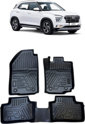 Autocom TPV 9D Mat For  Hyundai Creta(Black)