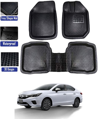 MATIES Plastic Tray Mat For  Honda City(Black)