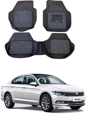 Arnejaa Leatherite 7D Mat For  Volkswagen Passat(Red, Black)