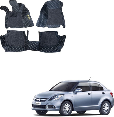 VIAZ VENTURES Leatherite 7D Mat For  Maruti Suzuki New Dzire(Black)