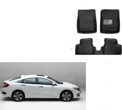 Autorepute Leather 5D Mat For  Honda Civic(Black)
