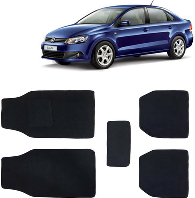 Kingsway Fabric Standard Mat For  Volkswagen Vento(Black)