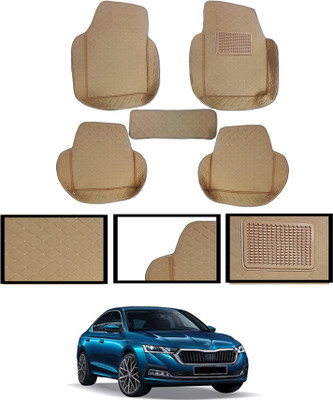 MSNP Leatherite 7D Mat For  Skoda Octavia(Beige)
