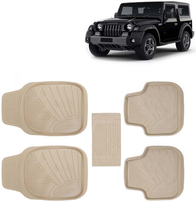 Kingsway PVC Tray Mat For  Mahindra Thar(Beige)