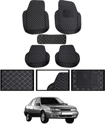 MATIES Leatherite 7D Mat For  Daewoo Cielo(Black)