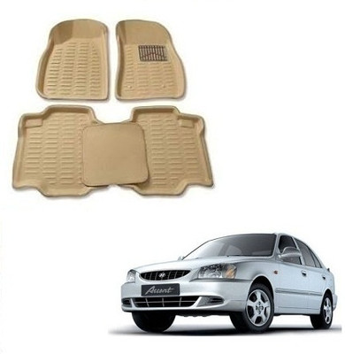 KBTR Plastic 3D Mat For  Hyundai Accent(Beige)