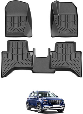 RKPSP PVC Tray Mat For  Hyundai Venue(Black)