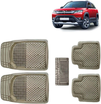 Kingsway PVC Tray Mat For  Maruti Suzuki New Brezza(Brown)