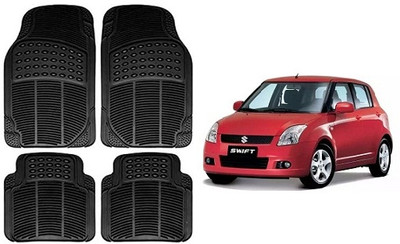 SLSHILPA Rubber Standard Mat For  Maruti Suzuki Swift(Black)