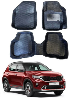 ARNEJA Polyutherine 5D Mat For  Kia Sonet(Black)